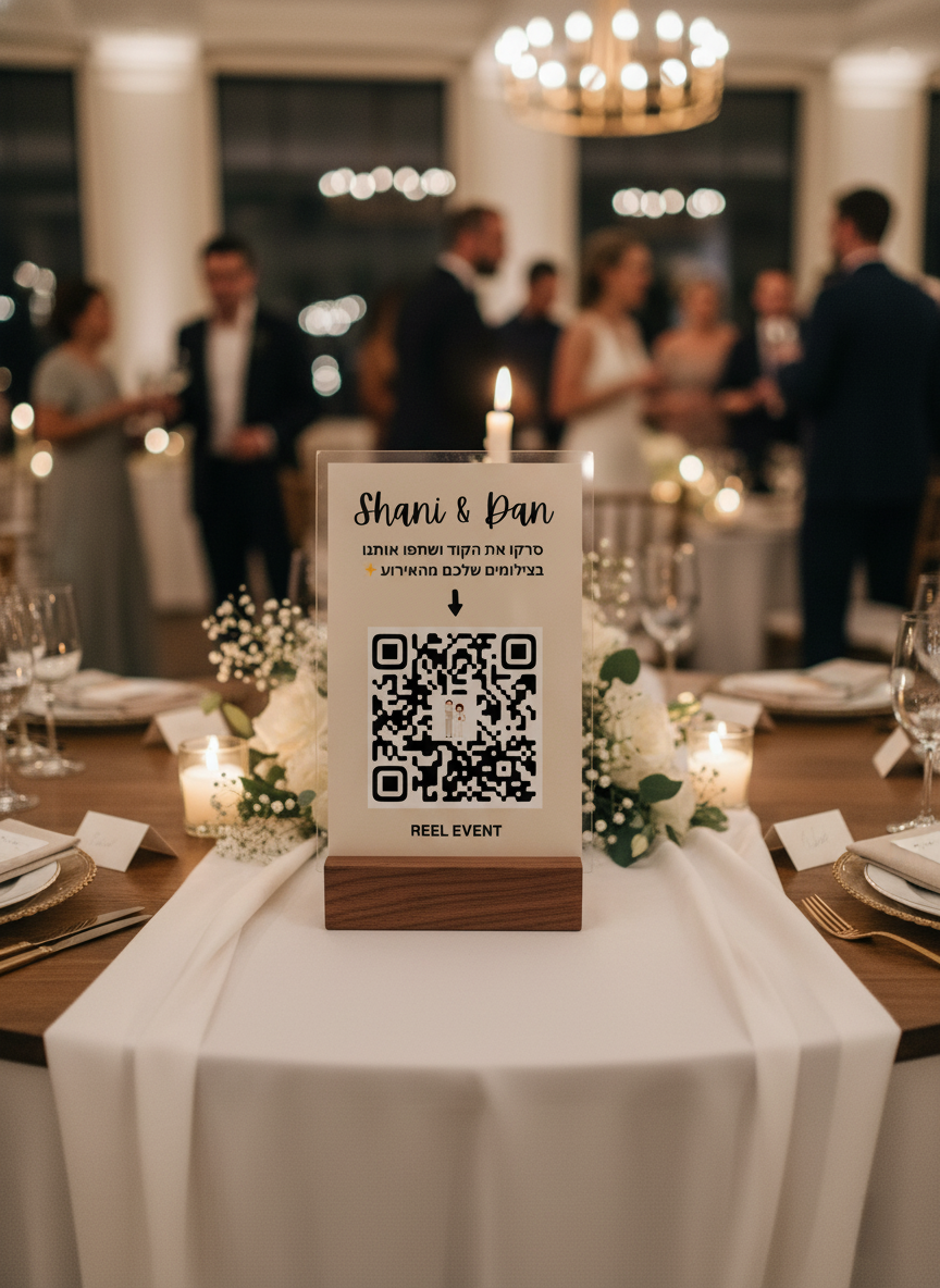 אלבום דיגיטלי + קוד QR ייחודי לאירוע שלך